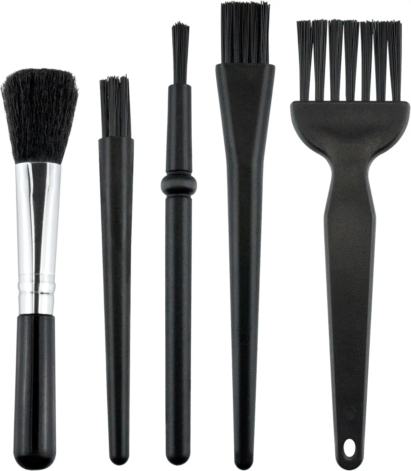 5 PCS Mini Keyboard Cleaning Brushes Kit, PP Handle Nylon Anti Static Electronic Dust Cleaning Brush for Computer Keyboard Motherboard Camera Small Space