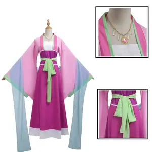 Maomao Cosplay Costume Wig Anime The Apothecary Diaries Pink Dress Halloween Party for Women