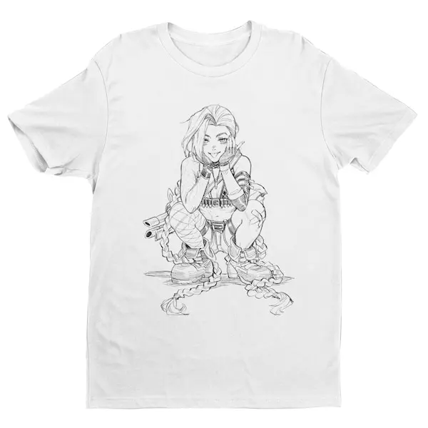 Jinx T-Shirt, Jinx Arcane Shirt, Jinx Arcane Merch, LOL Shirt, Powder Shirt, Game Shirt, Arcane Jinx, League of Legends Shirt, Riot Games