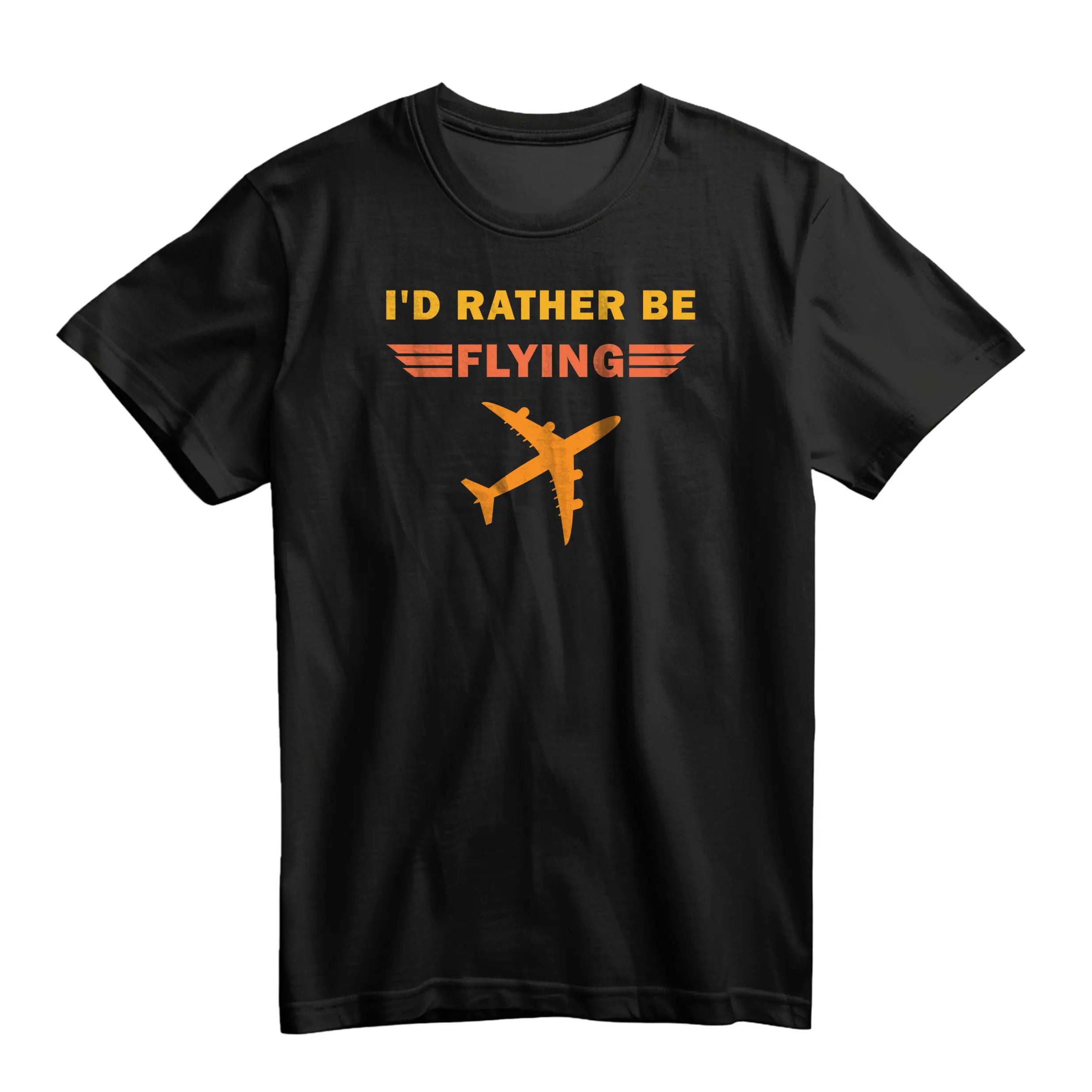 I'd Rather Be Flying - Funny Airplane Pilot T-Shirt