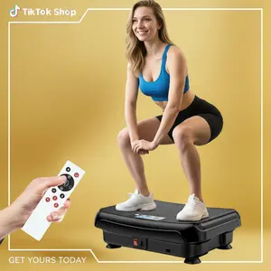 Tisscare Vibration Plate Machine, Whole Body Workout for Home, Portable Fitness Platform for Toning & Recovery, Easy to Use, Pure Black #homegym