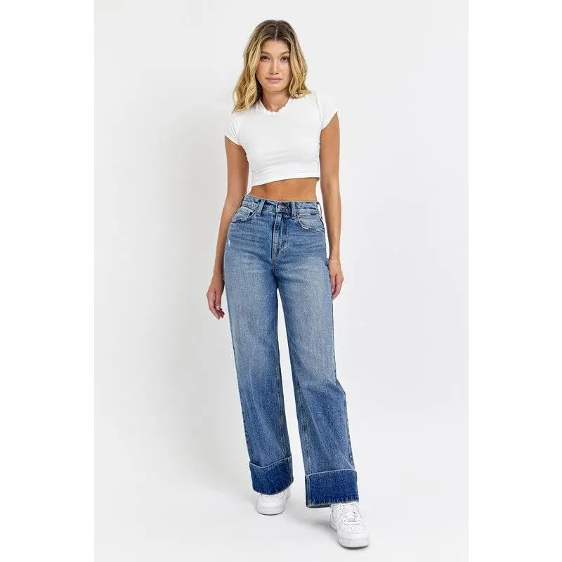 CELLO Cuff Bottom Jean
