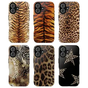 Wild Animal Print Phone – Tiger, Leopard & Zebra Patterns Design - Anti-Drop, Waterproof, Shockproof