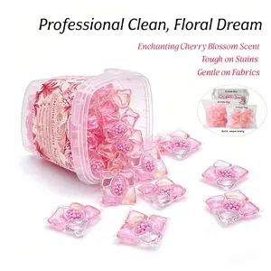 SPRING BLOOM! 5-IN-1 SAKURA LAUNDRY PODS | Concentrated Heavy-Duty Capsules, 10/40/70 Packs Available, Deep Cleaning Power, Long-Lasting Fresh Floral Scent, Odor Neutralizer, Stain Remover, Fabric Softener, Kills Germs | Perfect for Family & Travel 🧺