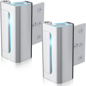 2Pack  Door Reinforcement Lock Withstands 800lbs of Force -  Extra  Proof Door Lock with 8 Screws Prevents Unauthorized Entry,Add a Door  Lock for  Safety &