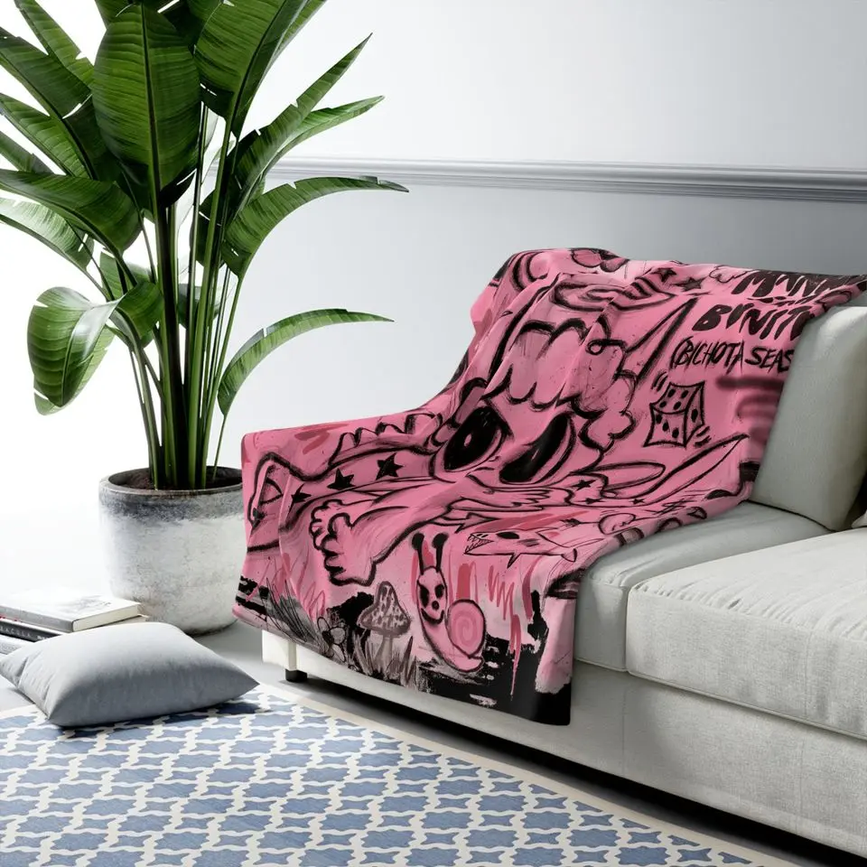 Blanket and Pillowcase Set | Blanket Bichota Season | Blanket Karol Fleece Blanket G