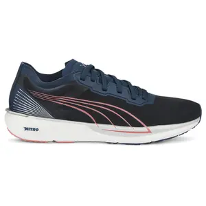 PUMA Womens Liberate Nitro Running Sneakers Shoes Neutral - Black, Blue
