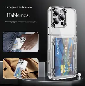 Card holder design, dustproof and pressure-resistant; high-transparency PC card cover + high-transparency PC mid frame + molded high-transparency TPU case + highlighted camera hardware fittings + highlighted curved buttons; made of TPU material; C17