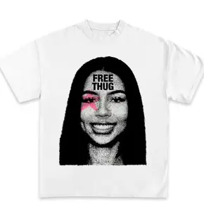 Mariah "Free Thug" Streetwear Boxy Oversized T-Shirt, Y2K Shirts, opium shirt, unisex graphic shirt, oversized shirt, The Scientist, kids