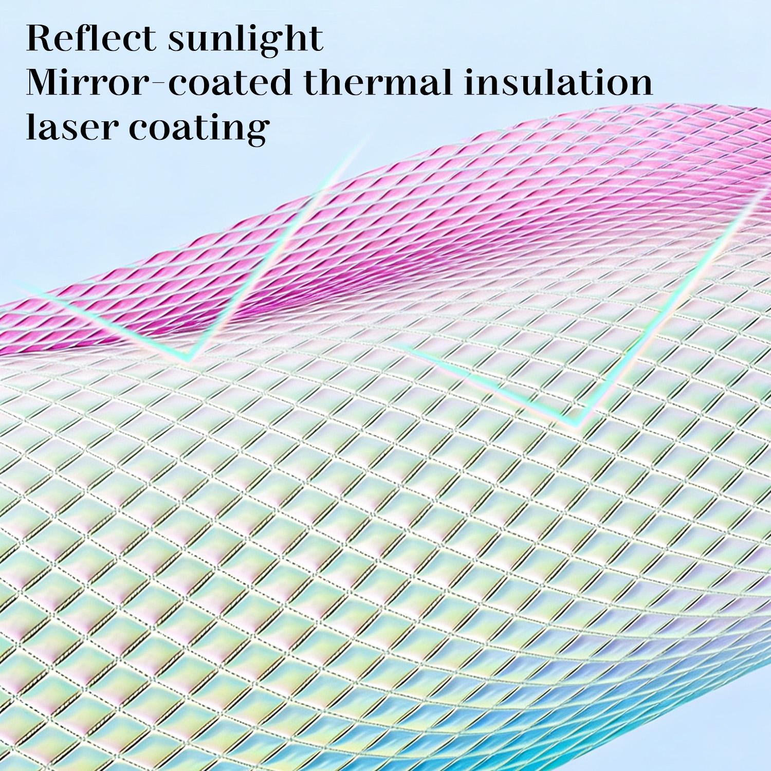 Foldable Car Sun Shade Umbrella for Windshield, UV & Heat Reflector, Keeps Sedan/SUV Cool