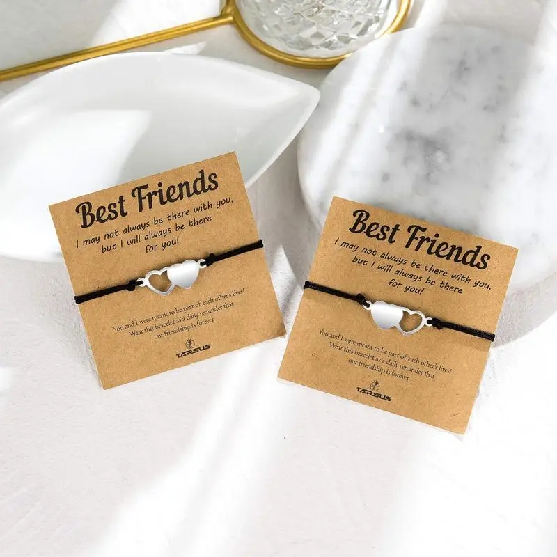 2/3/4/5/6 Pcs Best Friend Bracelets Bff Matching Heart Bracelet Best Friend Friendship GiftsGift 2/3/4/5/6 Pcs Best Friend Bracelets Bff Matching Heart Bracelet Best Friend Friendship GiftsGift