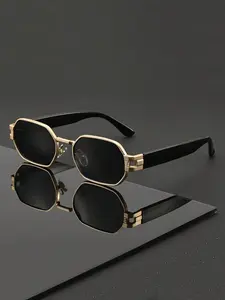 Men's Retro Fashion Glasses, Unisex Square Frame, Decor, PC Lenses, Perfect for Holidays, Back-To-School, Casual Wear