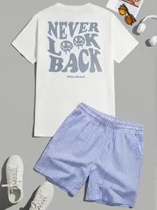 Men's Pajama Set Pjs Top, Summer Plaid Short Sleeve Sleepwear, Loose-Fit Breathable Loungewear, Casual Home Wear for All Ages