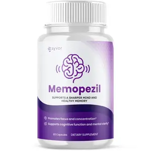 Memopezil Nootropic All Natural Brain Supplement Memo Pezil 60 Capsule