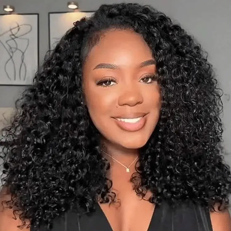 Kinky Curly Half Wig