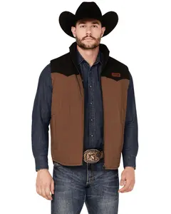 Cinch Men's Canvas Reversible Quilted Southwestern Zip Vest - Mwv1576002