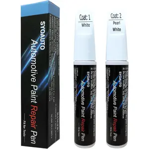 Pearl White PPSW Touch Up Paint for Tesla Model Y  X S Car Touch Up Paint Pen .oz Automotive Scratch Repair Pen Brush and Tip  in  Pen (Pearl White PPSW)