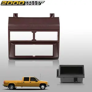 Fit For 88-94 Chevy GMC Trucks Car Stereo Radio Burgundy Dash Pocket Bezel US
