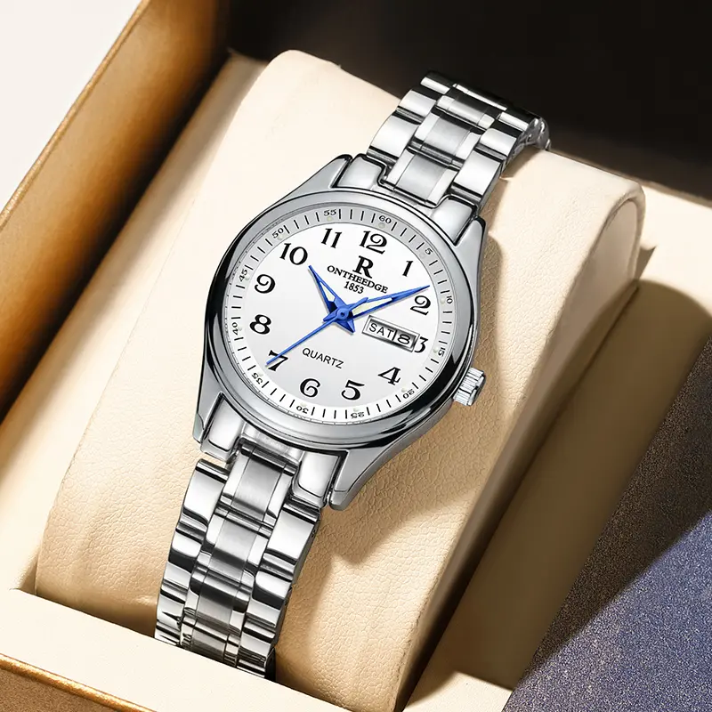 rzy097 Silver White Steel Women's