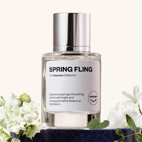 Spring Fling, Dossier Originals, Unisex Perfume, Eau de Parfum, 50ml, Lily of the Valley, Magnolia, Narcissus, Transparent White Flowers