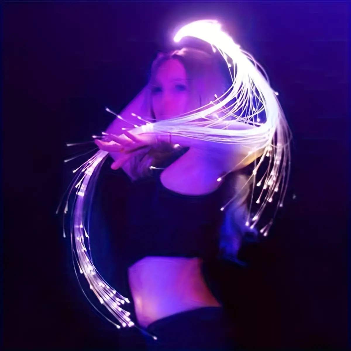 MICRENCY 2025 LED Whip Lightstick Dance Prop - Led Stick Lights, 40 Multi-Color Modes, 360° Swivel Unique Accessories for EDM Festivals, Parties, Women's Unique Gift summerwins,summerwins