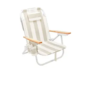 Sunnylife Deluxe Beach Chair in Oyster Stripe