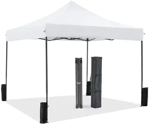Canopy Tent 10x10 Pop Up Canopy Heavy Duty  Waterproof Portable Tent Pop Up Shade Canopy with Sand Bags