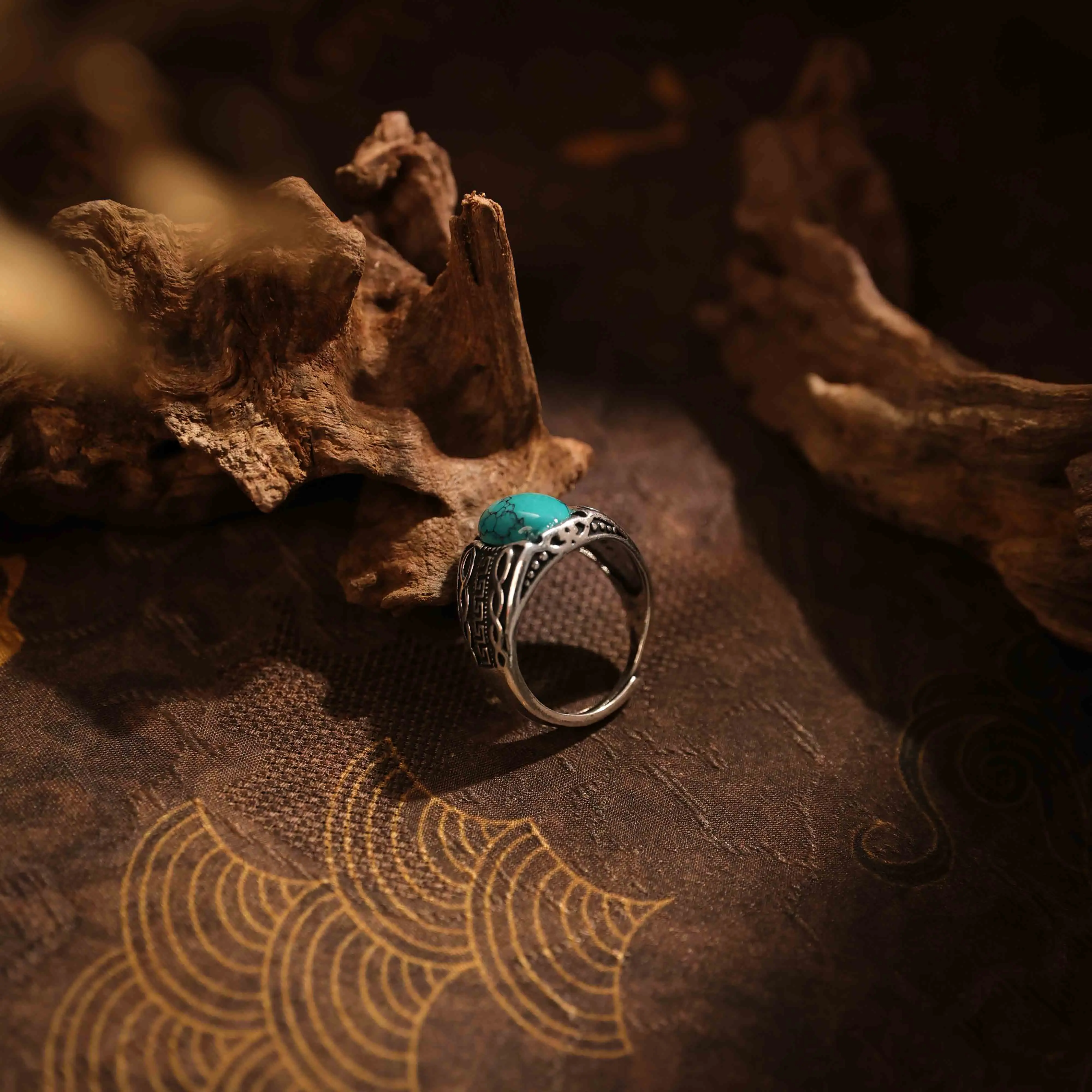 Vintage Tibetan Turquoise Ring