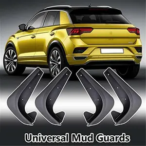 4pcs Car Accessories Black Universal Mud Flaps Guards Splash Molded Front Rear