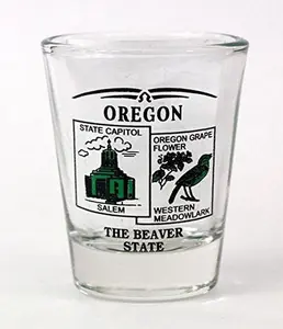 Oregon State Scenery Green New Shot Glass