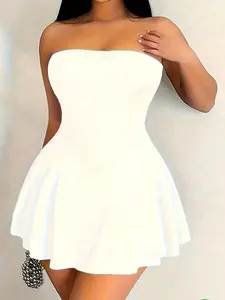 Cat Ear Design Halter Dress Single Piece, Stylish Cat Ears Detailing, Perfect for Casual Wear & Daily, Comfortable Fit