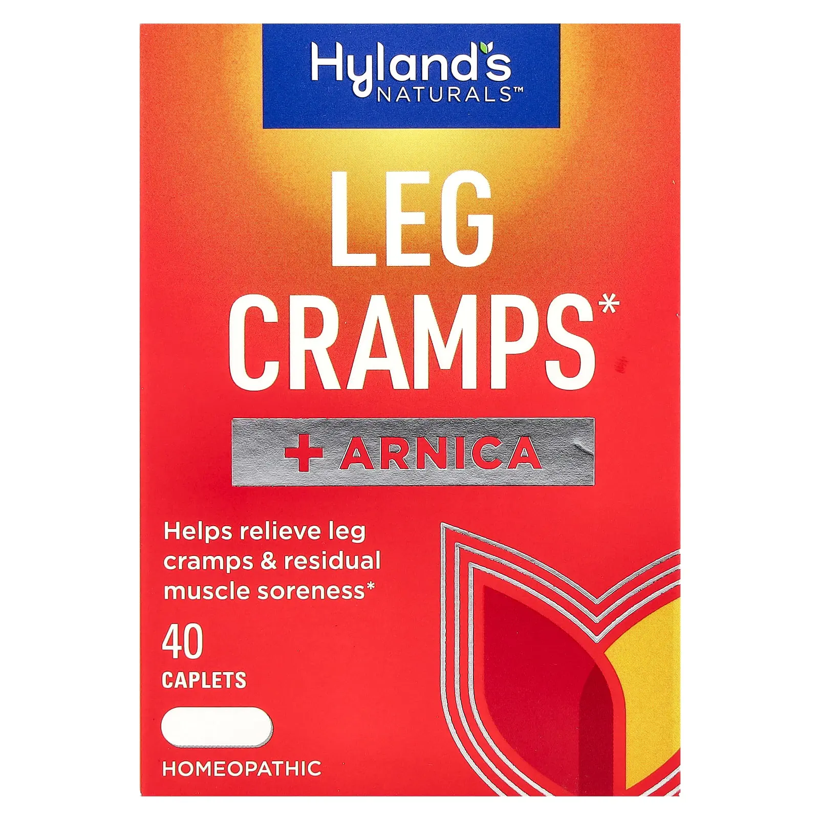 Hyland's Naturals Leg Cramps + Arnica, 40 Caplets | HSA/FSA Eligible
