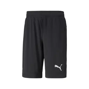 PUMA Mens Rtg Shiny Fabric 10 Inch Athletic Shorts Casual Bottoms Casual - Black
