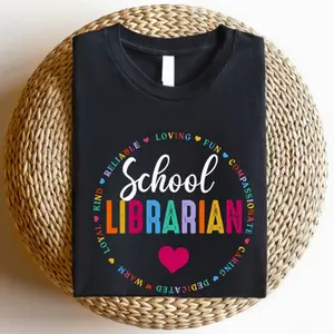 School Librarian T-Shirt, Librarian Team T-Shirts, School Librarian Gift, Librarian Tees, Librarian Appreciation Gift, Back To School Tee