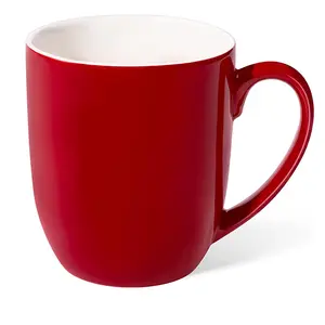 16 oz Large Coffee Mug with Handle - Novelty Tea & Coffee Cup for Men and Women, Ideal for Office Work & Home Use, Red