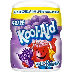 3x Kool-Aid Grape Canister - Sweet Drink Flavoring Powder Bundle 19oz