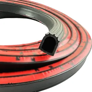 D Shape Door Rubber Seal Strip,1" RV Slide Out Seal Self-Adhesive EPDM Rubber, Weather Stripping for Fill Gaps,Apply to Car,Truck,RV,Boat and Home Application (12ft)