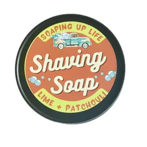 Shaving Cream/Shave Soap for Men’s Grooming Wet Shaving Products Lime and Patchouli