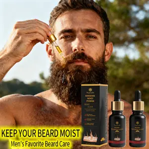 Men's natural plant beard care oil nourishes the beard deeply, keeping it soft, smooth, and shiny to maintain its natural color and strengthen it. It is the perfect gift for fathers/boyfriends' birthdays/Easter/Carnival/Christmas and Valentine's Day
