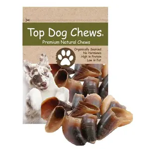 Top Dog Chews Premium Natural Beef Hooves Dog Treats - Organically Sourced, High Protein, Low Fat, Hand-Inspected, USDA & FDA Standards