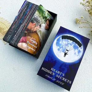 Twin Flame Love Oracle Cards, Hearts Hidden Secrets Oracle Deck, 78 Tarot Cards for Beginner, Durable Tarot Cards, Help Uncover What is Truly in Their Heart Space
