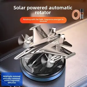 Solar Powered Car Air Freshener, Automatic Rotator, No Charging Needed, Includes Scented Pads and Essential Oil, Elegant Design, Long-Lasting Fragrance, Fragrance Diffusion, Odor Removal