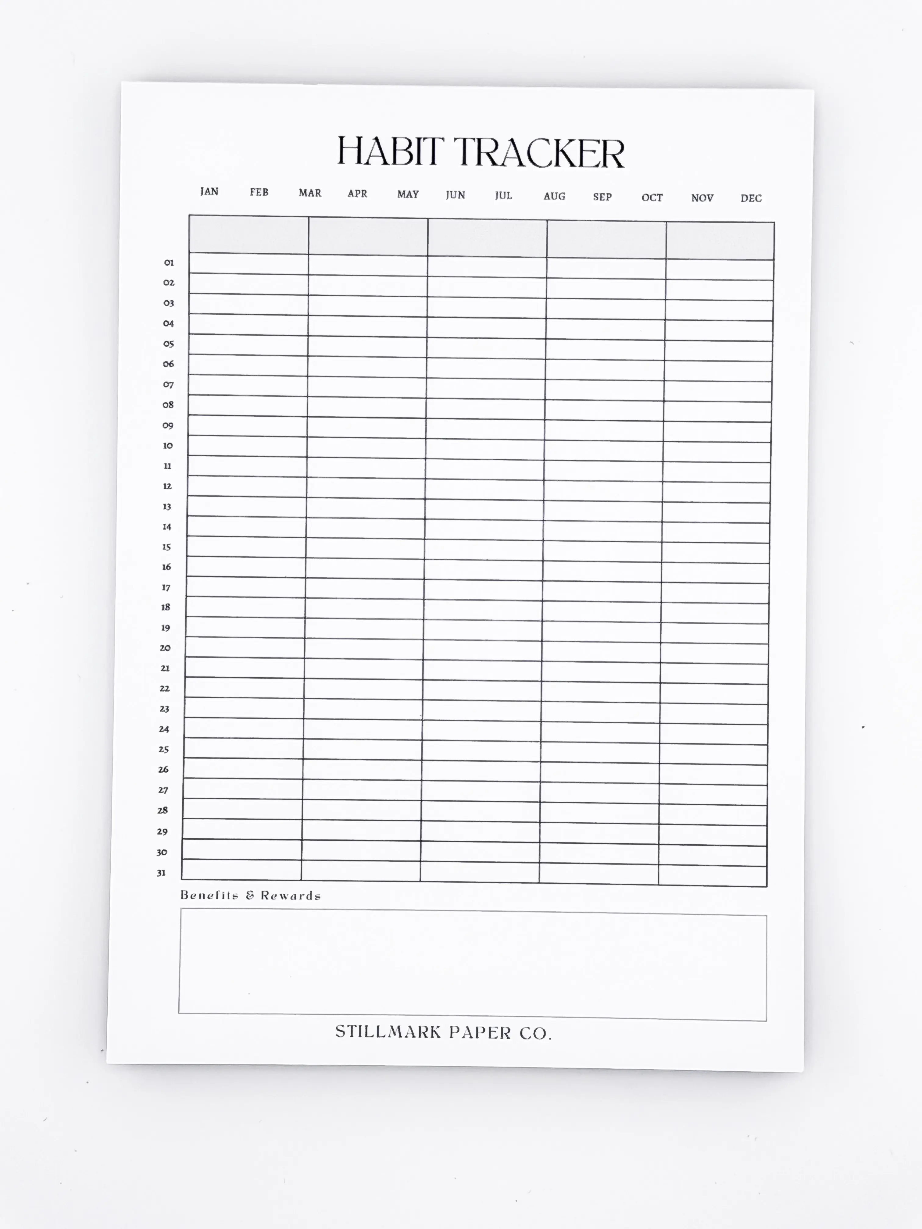Habit Tracker Magnetic Notepad for Daily Goals and Habit Tracking
