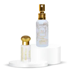 Nabeel MAT + MAT Gel Pure Concentrated Pure Oil Unisex Fragrance Multi-Pack, 12 ML-60 ML, White Musk-Violet & Vanilla, Unisex Use