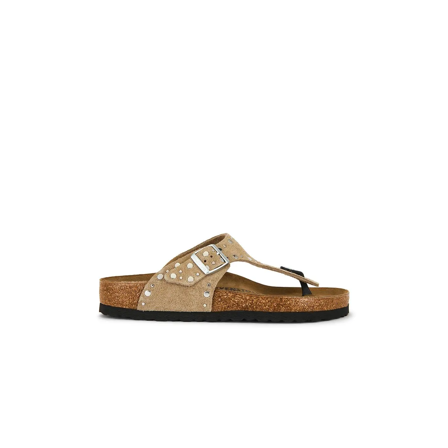 BIRKENSTOCK Gizeh Rivets Sandal in Taupe