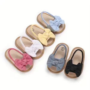 Bowknot Open-Toe Sandals Little Girls - Breathable & Non-Indoor/Outdoor Use, Ideal