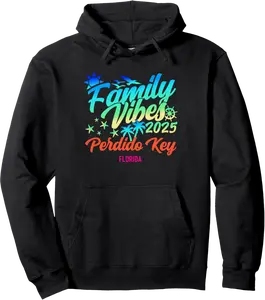 Perdido Key Florida Family Vibes 2025 Vacation Summer Pullover Hoodie - Dirkschm Shop 50B0FF9MPWC9