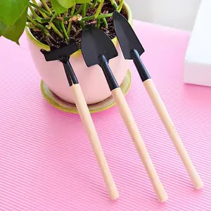 3Pcs/Set Mini Shovel Spade Creative Portable Plant Small Rake Beach Soil Scoop Growing Garden Flower Pots Planters Supplies