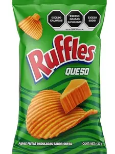 5-Pack Ruffles queso big bag crispy crunchy Mexican chips snack 120g Flavor ideal snack Tangy