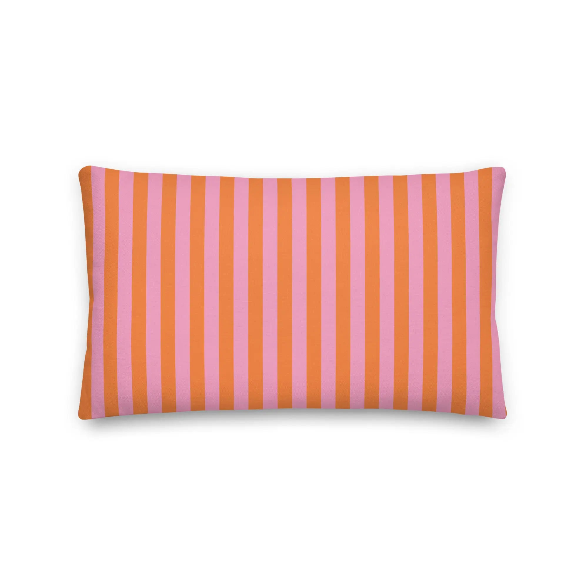 Orange & Pink Stripe Print Pillows